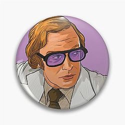 Cool Michael Caine Pin Badge