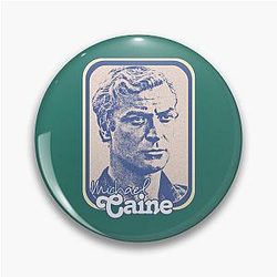 Michael Caine Retro 60s Fan Art Pin