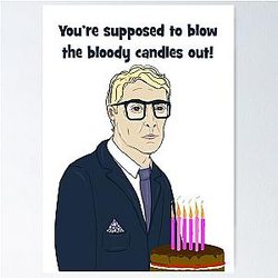 Michael Caine - You're supposed to blow the candles out Poster