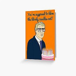 Michael Caine - Blow the Candles Out Greeting Card