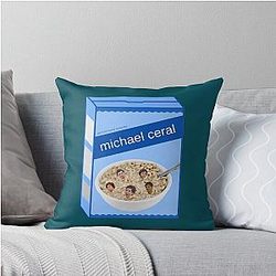 Michael Cera Cereal Box Street Throw Pillow