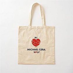 In a relationship with Michael Cera Cotton Tote Bag