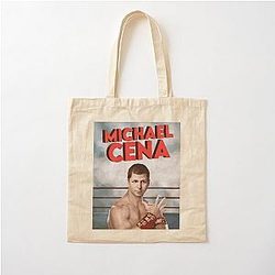 Michael Cera and John Cena Morphed Cotton Tote Bag