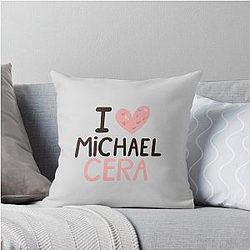 I Love Michael Cera Pillow
