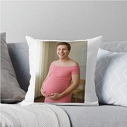 Michael Cera pregnant gender reveal bump mom birthday funny prank meme gift weird throw pillow