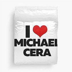 I Love Michael Cera Duvet Cover