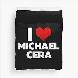 I Love Michael Cera Duvet Cover