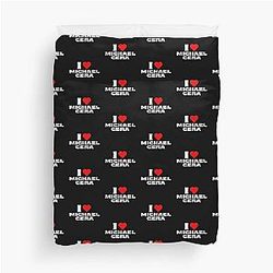 I love Michael Cera White Duvet Cover