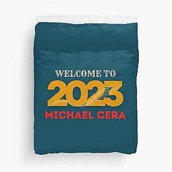Welcome to 2023 Michael Cera Duvet Cover