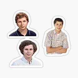 Michael Cera Sticker Pack - Best Movies Funny Memes Quotes Birthday Christmas Merch Fan Art Cute T-Shirt Decor Aesthetic Outfits Aubrey Plaza