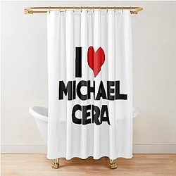I Love Michael Cera Shower Curtain
