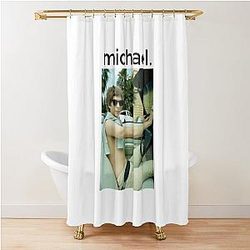 Michael Cera T-Shirt Shower Curtain