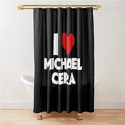I Love Michael Cera Shower Curtain