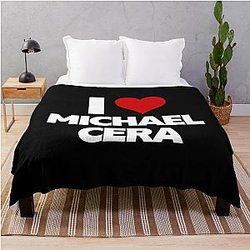I Love Michael Cera Throw Blanket