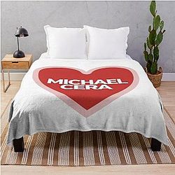 I Heart Michael Cera Throw Blanket