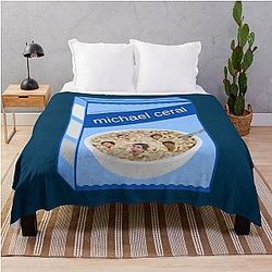 Michael Cera Cereal Box Street Throw Blanket