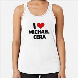 I Love Michael Cera Racerback Tank