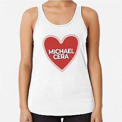 I Heart Michael Cera Racerback Tank Top