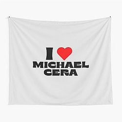 I Love Michael Cera - Black Tapestry
