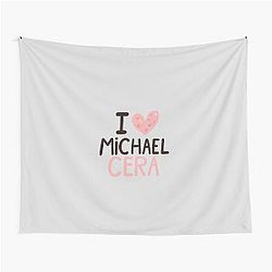 I Love Michael Cera Tapestry