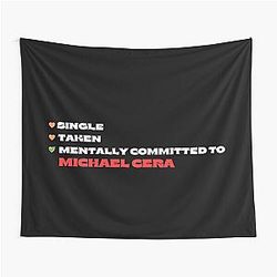 Mentally Committed to Michael Cera Tapestry