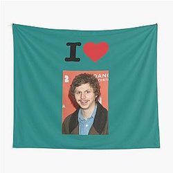 I Love Michael Cera Tapestry