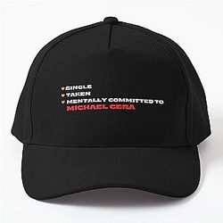 Mentally Committed To Michael Cera Baseball Cap