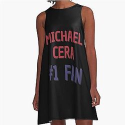 Michael Cera Fan A-Line Dress