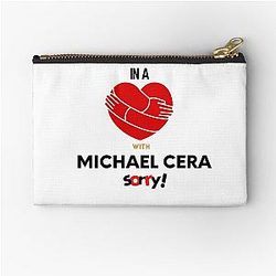 In a Relationship with Michael Cera Sorry Zipper Pouch