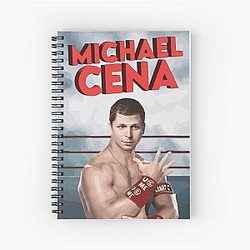 Michael Cera and John Cena Spiral Notebook