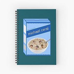 Michael Cera Cereal Box Spiral Notebook