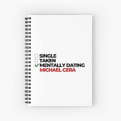 Mentally Dating Michael Cera Spiral Note Book