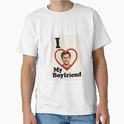Michael Cera I love my boyfriend funny gift weird Classic T-Shirt