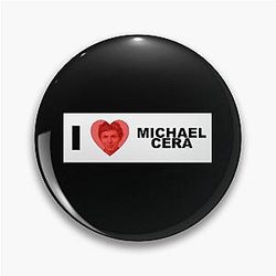 I Heart Michael Cera Poster Pin