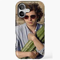 Michael Cera Holding a Cactus in Desert iPhone Case