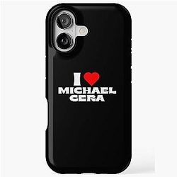 I Love Michael Cera White iPhone Tough Case