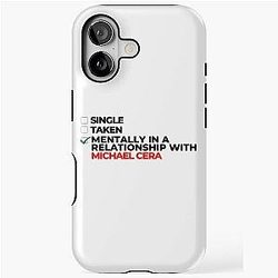 Mentally In a Relationship with Michael Cera iPhone Tough Case