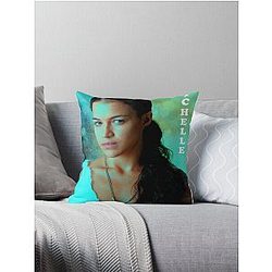 Michelle Rodriguez Beauty Throw Pillow