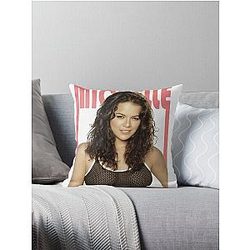 Michelle Rodriguez in Front of Me Throw Pillow
