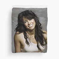 Michelle Rodriguez Celebrity Oil Paint Art Duvet Cover