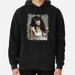 Zeman Michelle Rodriguez Celebrity Oil Paint Art Pullover Hoodie