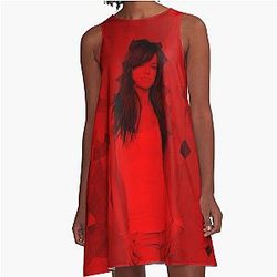 Zeman Michelle Rodriguez Celebrity A-Line Dress