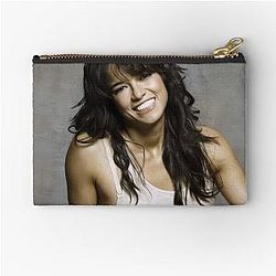 Michelle Rodriguez Celebrity Oil Paint Art Zipper Pouch
