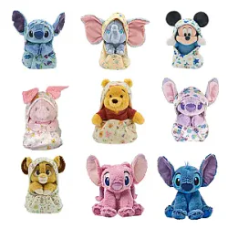 Disney Babies Collection Plush in Swaddle Angel Soft Toys Winnie The Pooh Stitch Marie Mickey Mouse Simba Animation Movie Dolls