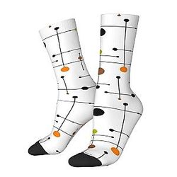 Mid Century Modern Atomic Socks Casual Dress Gifts For Men Women