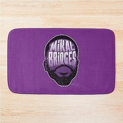 Mikal Bridges Player Silhouette Bath Mat