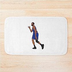 Mikal Bridges Cartoon Style Bathtub Mat