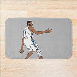 Mikal Bridges 3 Point Celebration Bath Mat
