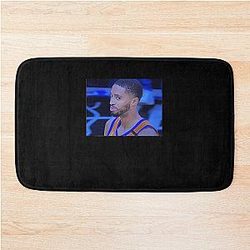 Mikal Bridges Side Eye Classic T-Shirt Bath Mat