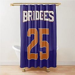 Mikal Bridges Jersey Design Shower Curtain